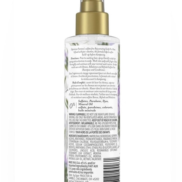 Pantene Nutrient 3pack Blends Renew Refresh Rebalance Rosemary Scalp Rinse 5.8oz - Picture 3 of 6